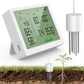 7 in 1 Soil Meter, Digital Soil Test Kit of PH/Sunlight/Fertility/Soil & Air Temp, Humidity Meter for Indoor & Outdoor Plant, Growing Environment Tester with Large LCD Display for Farm, Garden & Lawn by ISyncPlug