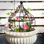 Metal Garden Obelisk Trellis - 12"x18" Support for Climbing Plants by Goooxim