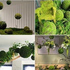 Round Faux Moss Balls Outdoor Dia 8in, Green Grass Plant Ball Spheres, Topiary Ball Artificial Outdoor, Artificial Grass Pendant Ceiling, Garden Spheres Decorative - Image 4