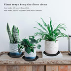 3 Pack of 18 19 inch Plant Saucer, 2.4" Depth Large Plant Tray, Heavy Sturdy Plant Drainage Tray for Indoors, Sturdy Plastic Plant Plate Water Catcher for Planter 15-19"(19", Black) - Image 7