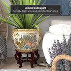 18" Famille Rose Porcelain Fishbowl - Image 3