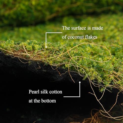 FAICOIA Artificial Moss for Decorating 39" x 39" Fake Moss for Crafts Faux Moss for Plants Indoor Green Faux Grass for Planters Crafts DIY Table Centerpieces Fairy Garden Floral Wedding 100 x 100cm - Image 3