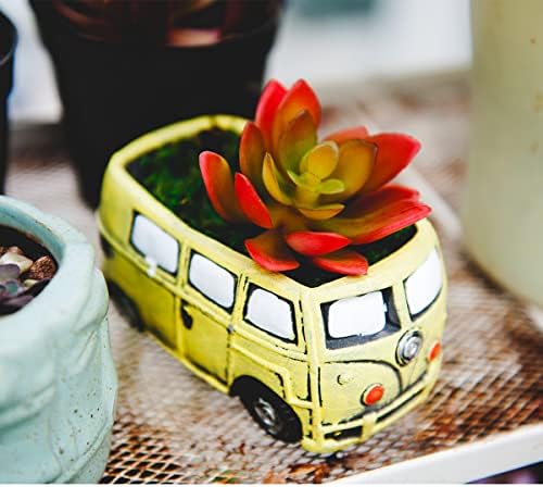 4 Pack Succulent Plants Pot, Small Indoor Plants Pots with Drainage Hole, Decor Garden Pot for Succulents Planter Cactus - Image 4