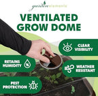 Garden Elements Brown Elevated Raised Garden Bed, 29.5" x 15" - Self-Watering Planter Box with Ventilated Grow Dome for Indoor/Outdoor Vegetables, Herbs & Seed Starting - Image 5