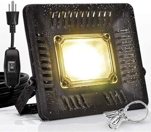 150W Full Spectrum LED Grow Light, IP67 Waterproof Outdoor Grow Lamp, Sunlike Plant Light for Seedling Veg Bloom Fruit, Grow Light for Indoor Outdoor Plants by Relassy