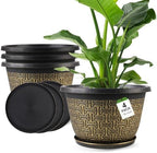 Nooulap 4 Pack 16 Inch Planter, Large Plastic Flower Pots by Nooulap