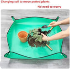 Indoor Plant Gardening Mat, Repotting Matfor Indoor Plant Transplants and Soil Control, Thickened Waterproof Garden Mat (Color : Black, Size : 39.3 * 59.0inch) - Image 2