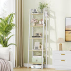 Hzuaneri Ladder Shelf, Bookshelf, Freestanding Corner Storage Shelf by Hzuaneri