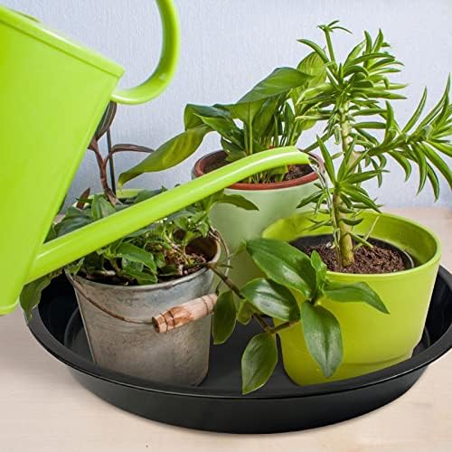 OUPSAUI 5 Pack 4 10 12 14 16 18 20 22 Inch Plant Saucer, Plant Trays for Pots, Large Plastic Plant Saucers for Indoors, No Holes Planter Drip Tray (16inch) - Image 4