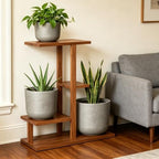 Kante Set of 3 Weathered Concrete Capsule Round Planters for Modern Home - Image 5
