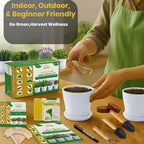 47 PCS Herb Garden Seeds Starter Kit, 10 Non-GMO Culinary Herb Seeds with White Pots & Planters for Windowsill, Herb Growing Kit Indoor & Outdoor, Unique Herb Garden Gift Set for Gardening Lovers - Image 5