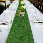 FAICOIA 2 Pcs Floral Moss Rug Roll Dried Moss Sheets for Crafts Table Runner Fairy Gardens Wedding Woodland Decor 12" x 71" Preserved Green Moss Mat for Forest Decoration Carpet Grass Wall 30x180cm - Image 3