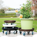 Rolling Plant Caddy Dolly with Wheels, 18" Heavy Duty Plant Stand on Casters for Planters, Wheeled Plant Roller Base for Indoor Outdoor Flower Pot, Black, 1 Pack - Image 6