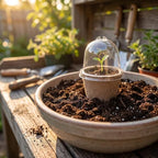 Luxshiny 20 Sets Seedling Pulp Cups with Humidity Dome, 8cm Nursery Pots - Image 7
