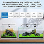 hygger Clip On Full Spectrum Aquarium LED Light, 42W Day-Night Dual Timer Sunrise-Day-Sunset-Moon Fish Tank Light, Adjustable Timer Brightness with 9 Colors for Planted Tank - Image 6