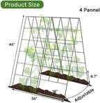 AGTEK 2 Packs 18" x 46" Foldable Cucumber Trellis for Cucumber, Climbing Plants, Vegetable Flowers - Image 2