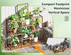EnHomee 47.2" Outdoor Plant Stand with 8-Tier for Garden - Image 2