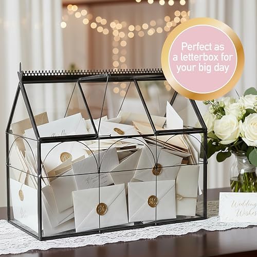 D'Eco Glass Greenhouse Plant Terrarium, Centerpiece & Wedding Letterbox - Image 4