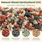 18 Pounds Mix Horticultural Lava Rocks, 5-8 mm Lava Rocks for Plants, Bonsai Rocks Horticultural Grit Soil Cover Gravel for Succulents and Hydroponics, Fairy Gardening, Top Dressing, Plant Drainage - Image 3