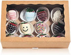 24Pcs10 x7x2.5 Professional Cookies Boxes with With Clear Window by JCXGRVC