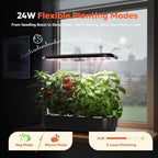 owltron Hydroponics Growing System Kit, 12 Pods Indoor Herb Garden with 24W LED Grow Light Full Spectrum, Planting Height Up to 20", Quiet Water Pump, Indoor Gardening for Gifts, Kitchen, Black - Image 3