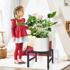 Plant Stand Indoor Outdoor, Heavy Duty Wrought Iron Pedestal Stands 3 Pack - Image 6