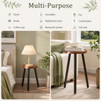 FRIENDISU 3 Pcs Wood Plant Stands Indoor with Raised Design - Image 5