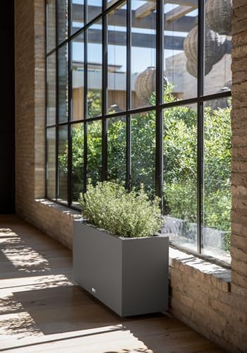 Veradek Block Series Long Box Planter - Rectangular Outdoor Planter - Image 5