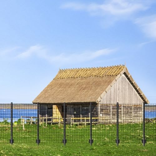 Metal Fence Posts for Wire Fencing,Heavy Duty U Post 5 FT Black - Image 5