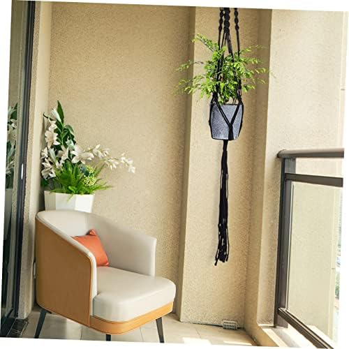 Abaodam Classic Macrame Plant Hangers Wall-Mounted Flower Pot Holders Home Decor - Image 7