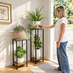 2-Pack Plant Stand Indoor, 41'' Extra Tall Wood Plant Stands Heavy Duty - Image 6