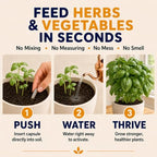 Earth Pods® Organic Herb & Vegetable Fertilizer Spikes, 100 Capsules - Image 2