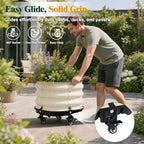 Aoodor 16.5x16.5 Rolling Raised Garden Bed, Self Watering Planter Box - Image 5