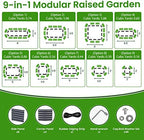 Gruper Raised Garden Bed, 8×2×1.4 ft Tall Oval Large Metal Planter - Image 6