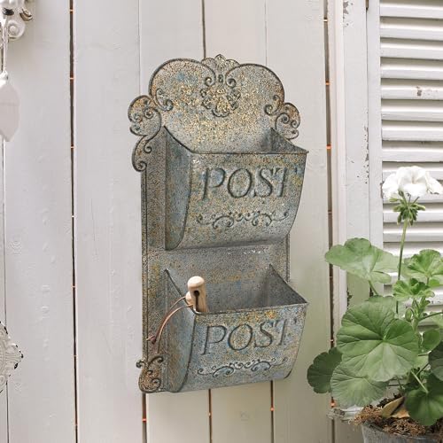 All Chic Metal Wall Planter Outdoor Wall Planter Rustic Wall Mount Planter Wall Hanging Planter Outdoor Wall Planter for Farmhouse Garden Decor - Image 5