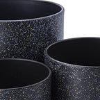 D'vine Dev 3-Pack Plastic Pots, 6.5/8/10 in, Speckled Black, 74-V-F-4 - Image 5