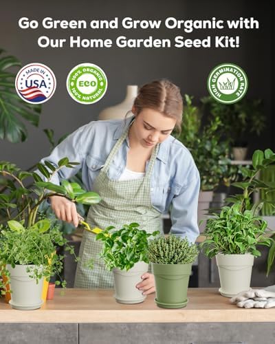 8 Herb Indoor Window Garden Kit – Complete Set with Tools – Unique Gift for Women, Mom, Friend – Birthday, Christmas, Mother's Day – Beginner Gardening Lovers for Kitchen Windowsill - Image 4