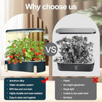 Indoor Garden Hydroponics Growing System12 Pods Plant Germination Kit Aeroponic Herb Vegetable Growth Lamp Countertop with LED Grow Light Hydrophonic Planter Grower Automatic Water Circulation (Black) - Image 5