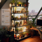 Grow Light,Ultra-Thin Panel Grow Lights for Indoor Plants,474LEDs Full Spectrum Grow Lights for Under Cabinet Plant, Grow Lamp with 3/9/12H Timer,10 Dimmable Levels for Plants Growing (6pcs) - Image 3