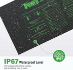 iPower 2-Pack Seedling Heat Mat for Plants with Dual Digital Temperature Controller, MET Certified Heating Pad, 48" x 20.75", Black - Image 3