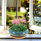 Happyyami 2 Sets Ceramic Succulent Plant Pot with Saucer Xmas Decorative - Image 6