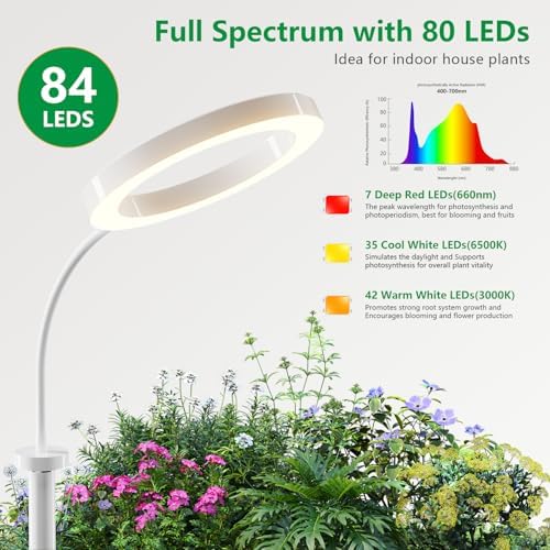 68" Full Spectrum Floor Grow Light with Stand for Tall& Large Indoor Plants - Image 4