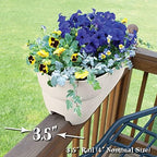 Bloomers Rail Picker Self-Watering Railing Planter Grow Box – 24" Weatherproof Resin Planter – Fits 1.25"–3.875" Wood & Metal Railings – White - Image 3