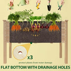 MUPATER 4x2FT Cedar Raised Garden Bed, 14in Deep Elevated Planter Box - Image 4