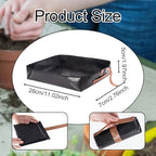 Foldable Plant Repotting Mat Waterproof Gardening Potting Tray with Leather Handle for Transplanting Bonsai Indoor Outdoor Use 11.02x2.76x1.97inch- Seam Edged - Image 6