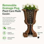 Algreen 22" Urn Planter | Weathered Grey - Image 6