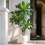 Tall Fake Tree Artificial Trees Plant with White Planter Pot Indoor Outdoor Potted Silk Plants Large Faux Trees loor Floor for Home Living Room Office Outside Patio para decoracion Housewarming Gift by Kgabbke