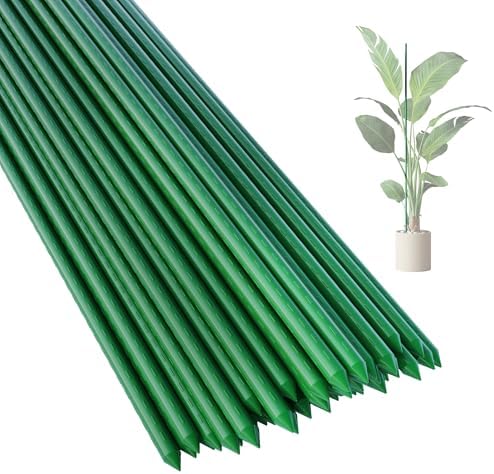 PROWORX 48 Inch 4 Ft Plant Support Garden Stakes for Outdoor Plants, 50 PCS by PROWORX