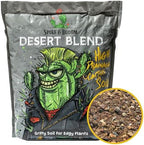 High Drainage Cactus Soil Potting Mix with Mycorrhizal Fungi - 8 Pounds / 4 Quarts of Soil for Succulents and Cactus - Slightly Acidic, Gritty Soil for Healthy Indoor Plants - Spike & Bloom by SpikeBloom