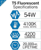 LUXRITE F54T5/841/HO 54W 46 Inch T5 Fluorescent Tube Light Bulb, 30-Pack - Image 4